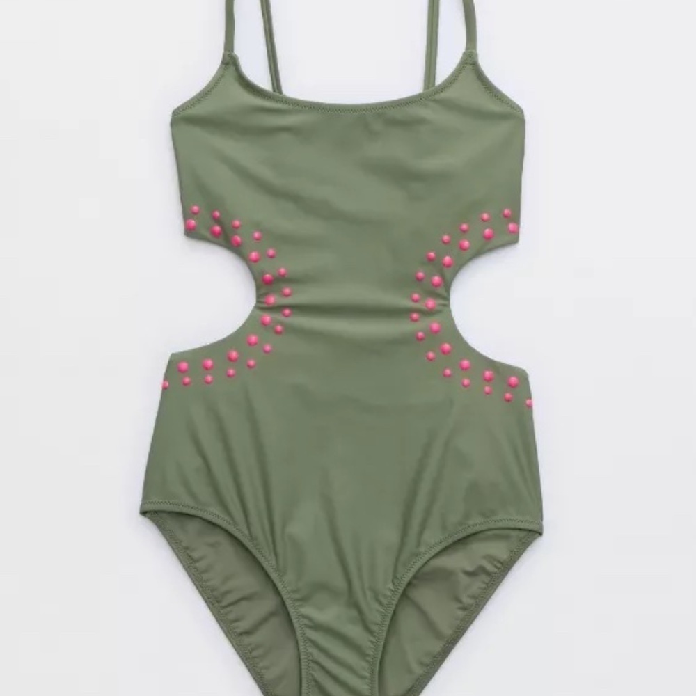 NWT Aerei Cut Out Full Coverage One Piece Swimsuit Small